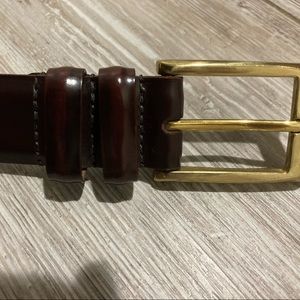 Allen Edmonds polished leather belt 36